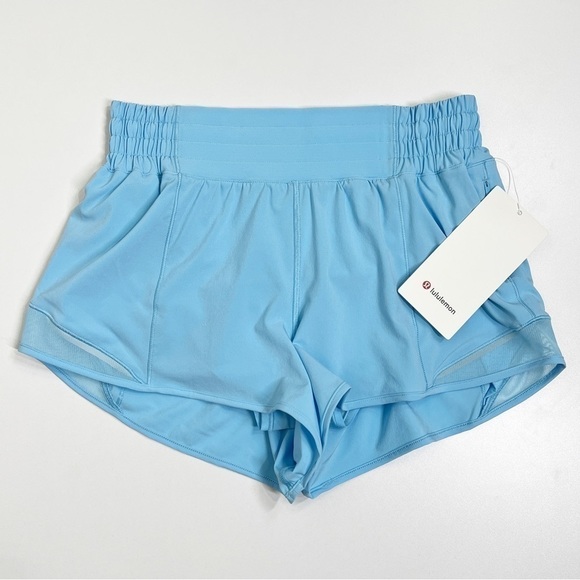 lululemon athletica Pants - Lululemon Hotty Hot High-Rise Lined Short 2.5" Blue Chill NWT